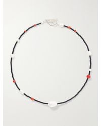 Sophie Buhai - Celestial Sterling, Pearl, Carnelian And Onyx Beaded Necklace - Lyst