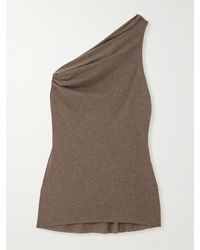 Rick Owens - Athena One-Shoulder Knitted Top - Lyst