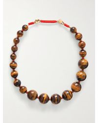 Roxanne Assoulin - The Very Big Bead Stone Tiger's Eye Necklace - Lyst