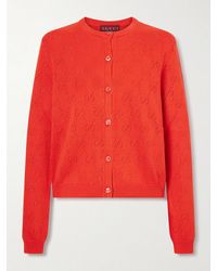 Gucci - Perforated Silk-Blend Cardigan - Lyst