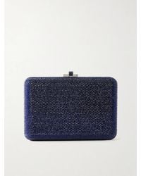 Judith Leiber - Slim Slide Crystal-Embellished-Tone Clutch - Lyst