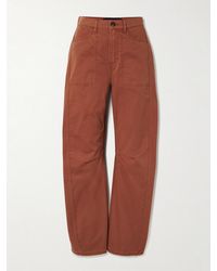 Veronica Beard - Sloan Cotton-Twill Barrel-Leg Cargo Pants - Lyst