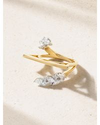 YEPREM - Ring Aus 18 Karat Gelb- Und Weißgold Mit Diamanten - Lyst