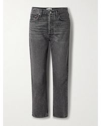 Agolde - '90S Pinch Waist Cropped High-Rise Straight-Leg Jeans - Lyst