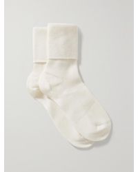 Johnstons of Elgin - Ribbed Cashmere-Blend Socks - Lyst