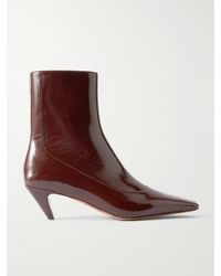 Stella McCartney - Spur Glossed Ankle Boots - Lyst