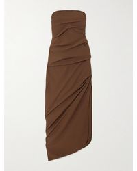 SIR. - Florent Strapless Ruched Crepe De Chine Gown - Lyst