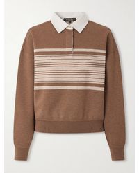 Loro Piana - Striped Wool And Cashmere-Blend Polo Shirt - Lyst