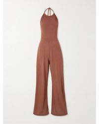 Max Mara - Parsec Stretch-Jersey Halterneck Jumpsuit - Lyst