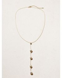 Mateo - Drizzle Kette Aus 14 Karat Mit Diamant Und Perlen - Lyst