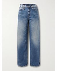 R13 - D'Arcy Distressed Mid-Rise Wide-Leg Jeans - Lyst