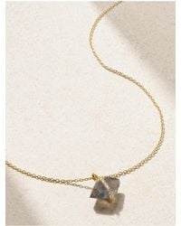 Melissa Joy Manning - 14-Karat Recycled, Labradorite And Herkimer Diamond Necklace - Lyst