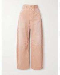 Loewe - Paula's Ibiza Paneled Mid-Rise Barrel-Leg Jeans - Lyst
