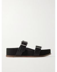 Gabriela Hearst - Wren Pantoletten Aus Leder Mit Plateau - Lyst