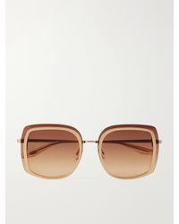 Barton Perreira - Halima Oversized Square-Frame-Tone Titanium Sunglasses - Lyst