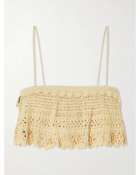Isabel Marant - Oraviel Crocheted Embellished Cotton-Blend Tank - Lyst