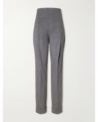 Co. - Pleated Wool And Cashmere-Blend Twill Tapered Pants - Lyst