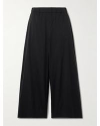 Max Mara - Rio Hose Mit Weitem Bein Aus Popeline Aus Einer Baumwollmischung - Lyst