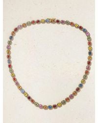 AMRAPALI LONDON - Mini Rajasthan Kette Aus 18 Karat Mit Diamanten Und Saphiren - Lyst