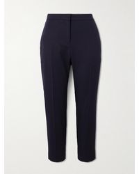 McQueen - Verkürzte Hose Aus Grain De Poudre Aus Wolle - Lyst