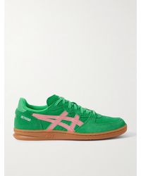 Asics - Skyhand Og Leather-Trimmed Suede Sneakers - Lyst