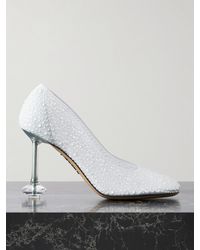 Loewe - Toy Crystal-Embellished Mesh Pumps - Lyst