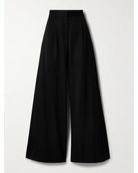 The Row - Paras Pleated Wool-Twill Wide-Leg Pants - Lyst