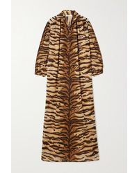 Mes Demoiselles Bangla Kaftan Aus Baumwoll-voile Mit Tigerprint - Braun