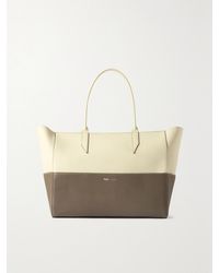 Metier - Incognito 36 Two-Tone Leather Tote - Lyst