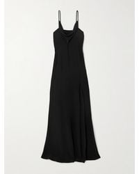 Isabel Marant - Robe Longue En Crêpe À Découpe Et À Drapé - Lyst