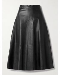 FFORME - Selina Leather Midi Skirt - Lyst