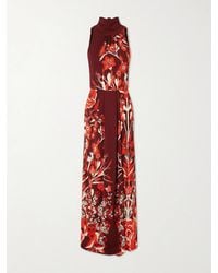 Johanna Ortiz - Sacred Currents Printed Silk-Satin Maxi Dress - Lyst