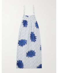 Alix Of Bohemia - Eden Printed Cotton And Silk-Blend Midi Dress - Lyst