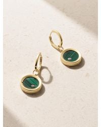 Mateo - Convertible 14-Karat, Malachite And Diamond Earrings - Lyst