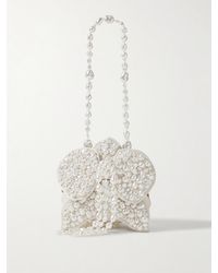 Cult Gaia - Giula Faux Pearl-Embellished Leather Shoulder Bag - Lyst