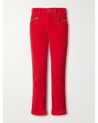Isabel Marant - Revene Cropped Cotton And Linen-Blend Corduroy Straight-Leg Pants - Lyst