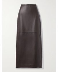 Co. - Paneled Leather Maxi Skirt - Lyst