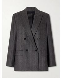 Nili Lotan - Leston Checked Wool-Blend Blazer - Lyst