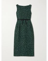 Erdem - Bow-Detailed Bouclé-Tweed Midi Dress - Lyst