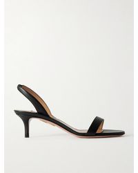 Aquazzura - So Nude 50 Leather Slingback Sandals - Lyst