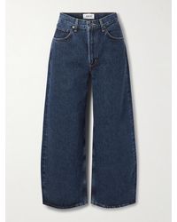 Agolde - Low Curve Crop High-Rise Wide-Leg Jeans - Lyst