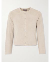 Stouls - Astrid Cropped Suede Cardigan - Lyst