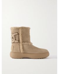 Tod's - Winter Gommini Shearling Ankle Boots - Lyst