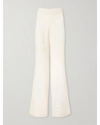 Johanna Ortiz - Laidback Energy Satin-Jacquard Flared Pants - Lyst