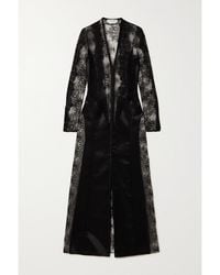 Gabriela Hearst - Yernard Paneled Wool And Silk-Blend Satin And Lace Maxi Dress - Lyst