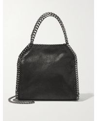 Stella McCartney - Falabella Mini Schultertasche Aus Gebürstetem Kunstleder - Lyst