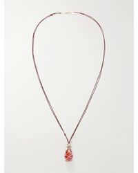Roxanne Assoulin - The Net Stone Carnelian Pendant Necklace - Lyst