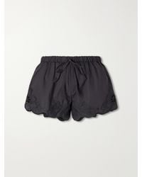SIR. - Klara Broderie-Anglaise Cotton Mini Shorts - Lyst