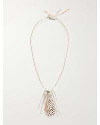 Dries Van Noten - Brass, Resin, Shell And Cotton Necklace - Lyst