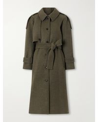 SKALL - Manilla Belted Recycled-Wool Twill Coat - Lyst